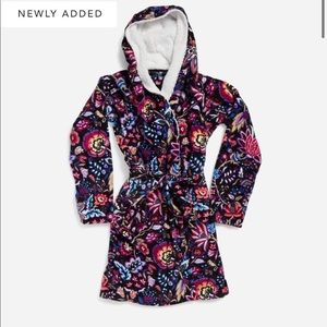 NWT Vera Bradley hooded fleece robe